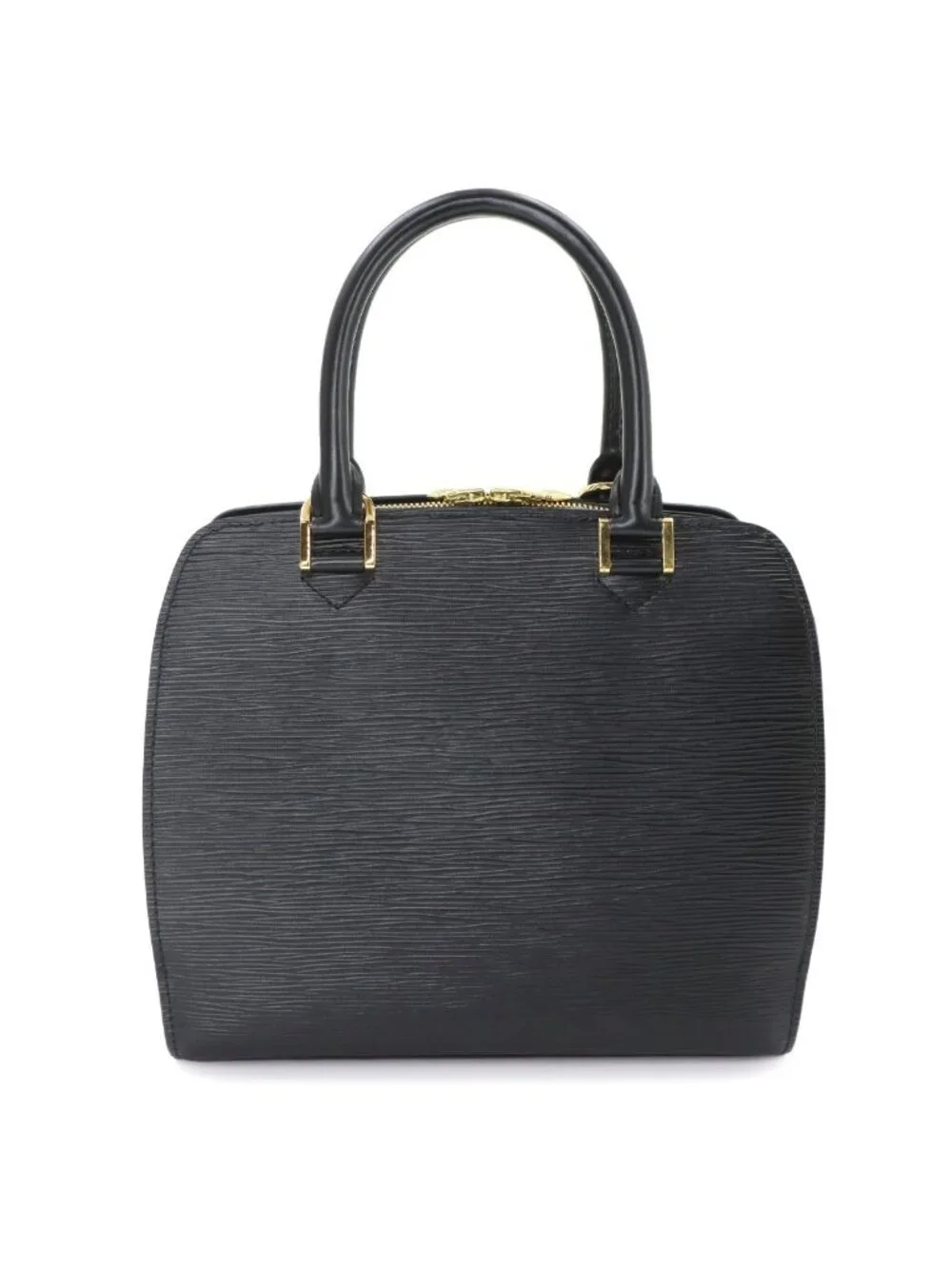 Louis Vuitton Epi Pont Neuf Hand Bag Leather Noir Gold